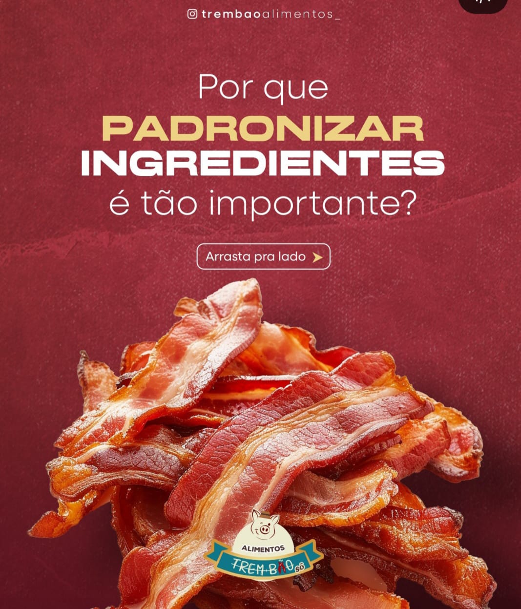 Bacon em fatias